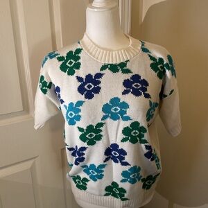 Floral Patterned Sweater